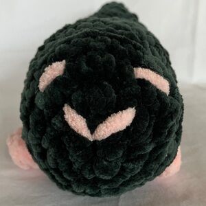 Handmade crocheted Plush Toy with Pink Accents. New. 10” long.